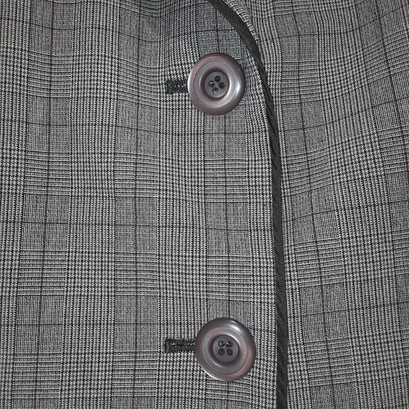 Norton McNaughton Woman's Brown Plaid Blazer Size 18W - Picture 9 of 16